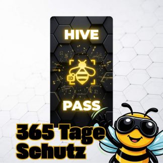 HIVE PASS Karte für 365 Tage bee-id Fundservice Schutz